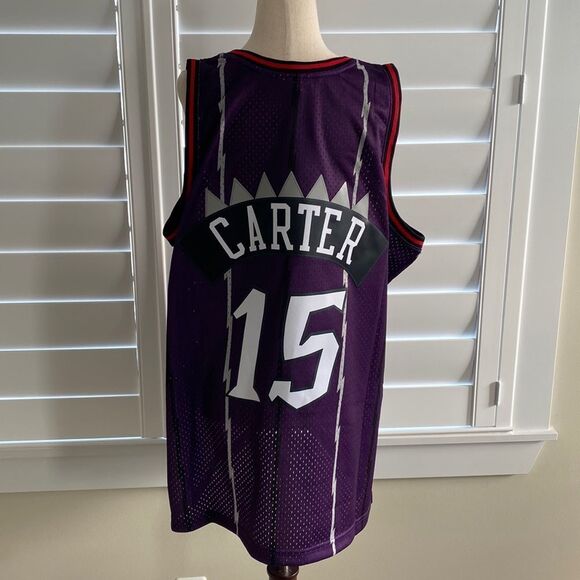Sz XL NWT #15 Vince Carter Toronto Raptors Hardwood Classics Mitchell & Ness - Picture 5 of 11